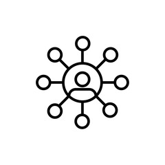 Poster - Affiliate marketing icon Outline vector for web ui