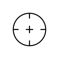 Poster - Aim icon Outline vector for web ui