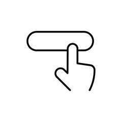 Aufkleber - Apply now icon Outline vector for web ui