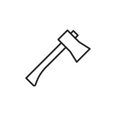 Poster - Axe icon Outline vector for web ui