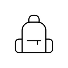 Poster - Backpack icon Outline vector for web ui