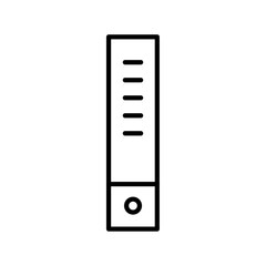 Poster - Binder icon Outline vector for web ui