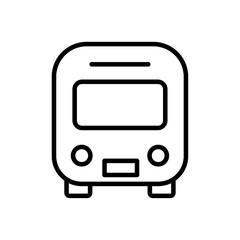 Poster - Bus icon Outline vector for web ui