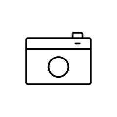 Poster - Camera icon Outline vector for web ui