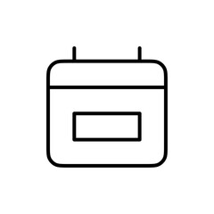 Poster - Calendar icon Outline vector for web ui
