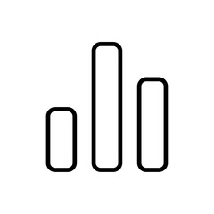 Poster - Chart icon Outline vector for web ui