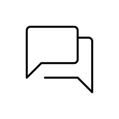 Poster - Chat icon Outline vector for web ui