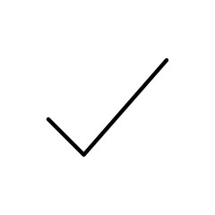Poster - Checkmark icon Outline vector for web ui
