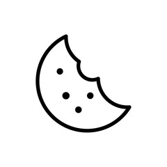 Poster - Cookie icon Outline vector for web ui