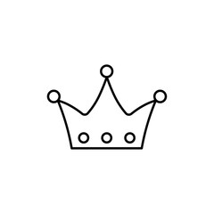 Poster - Crown icon Outline vector for web ui