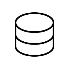 Poster - Database icon Outline vector for web ui