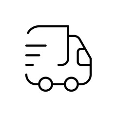 Aufkleber - Delivery icon Outline vector for web ui
