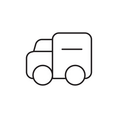 Poster - Delivery van icon Outline vector for web ui