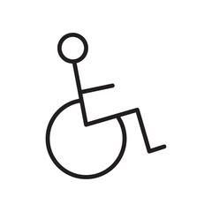 Poster - Disable icon Outline vector for web ui