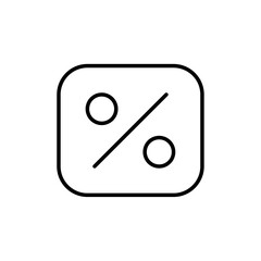 Poster - Discount icon Outline vector for web ui