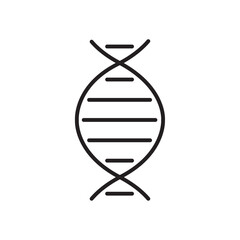 Poster - Dna icon Outline vector for web ui