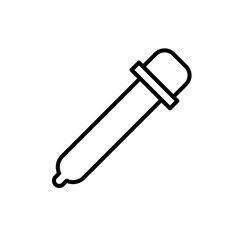 Poster - Dropper icon Outline vector for web ui
