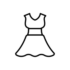 Poster - Dress icon Outline vector for web ui
