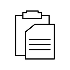 Aufkleber - Duplicate icon Outline vector for web ui