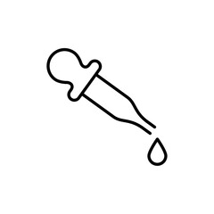 Poster - Dropper icon Outline vector for web ui