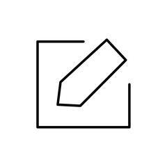 Poster - Edit button icon Outline vector for web ui