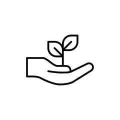 Poster - Environment icon Outline vector for web ui