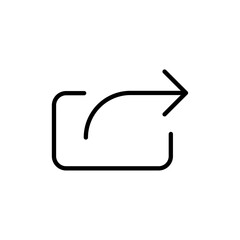 Poster - Export icon Outline vector for web ui