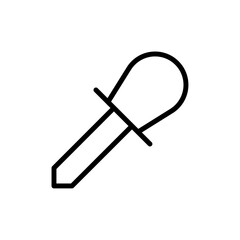 Poster - Eye dropper icon Outline vector for web ui