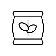 Aufkleber - Fertilizer icon Outline vector for web ui