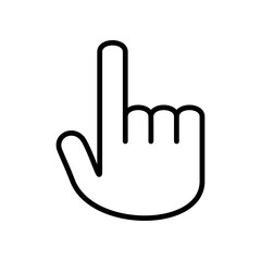 Aufkleber - Finger icon Outline vector for web ui