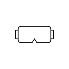 Poster - Goggles icon Outline vector for web ui