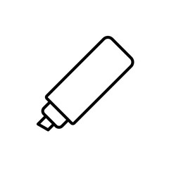 Poster - Highlighter icon Outline vector for web ui