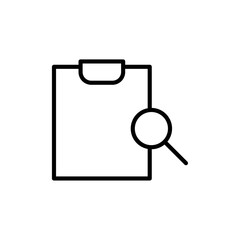 Poster - Inspection icon Outline vector for web ui
