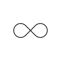 Poster - Infinite icon Outline vector for web ui