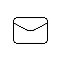 Poster - inbox icon Outline vector for web ui