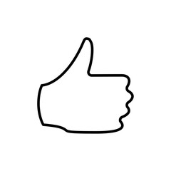 Poster - Like icon Outline vector for web ui