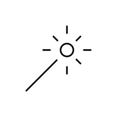 Aufkleber - Magicwand icon Outline vector for web ui