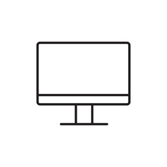 Poster - Monitor icon Outline vector for web ui
