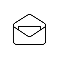 Poster - Newsletter icon Outline vector for web ui
