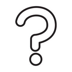 Aufkleber - Question icon Outline vector for web ui