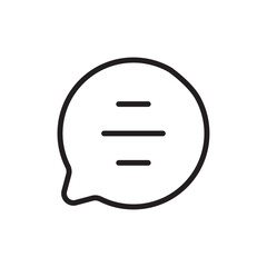 Poster - Text icon Outline vector for web ui