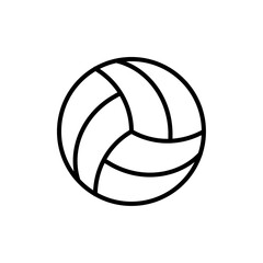 Poster - Volley ball icon Outline vector for web ui