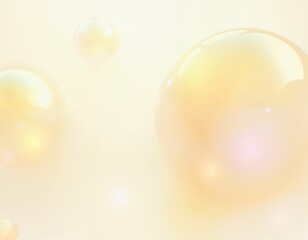 Wall Mural - Graceful Bubbles Suspended in the Air, Reflecting Light with Iridescent Colors