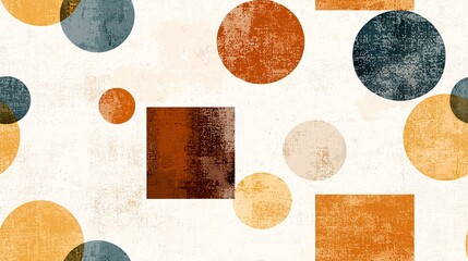 Poster - Colorful Geometric Seamless Pattern Design