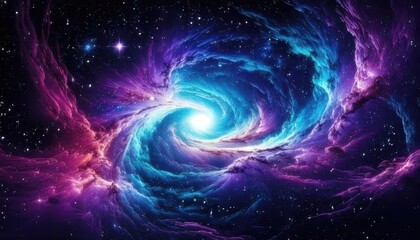 Wall Mural - galactic spiral galaxy background