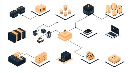 Poster - Digital Asset Management Concept Illustration