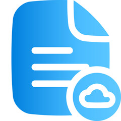 Sticker - cloud document