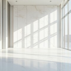 Wall Mural - White Marble Interior.