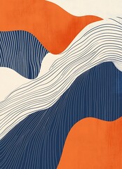 Poster - Abstract Art Background with Clean Pastel Tones