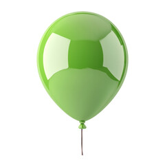 Aufkleber - green balloon 3d render isolated. PNG